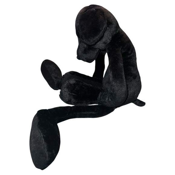 Russ Black Labrador Dog Plush Long Legs Arms Stuffed Hook And Loop Hanger 22" - Picture 3 of 8